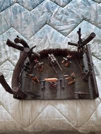 struttura realizzata in legno accampamento guerrie