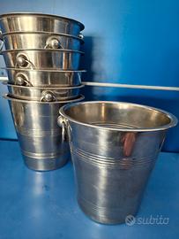 Lotto 24 secchielli per ghiaccio