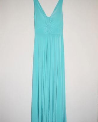Vestito lungo color tiffany