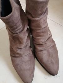 Donna tronchetto scamosciato color cammello 36 