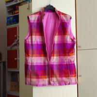 Gilet pura seta 100% fantasia . Tg 48