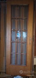 Porta Interna a Vetri in Legno Massiccio – Stile C
