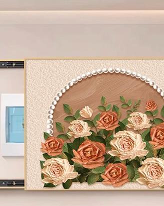 Quadro decorativo copri contatore/cassaforte muro