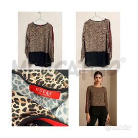 CASACCA D GUESS MACULATA CON BALZA NERA