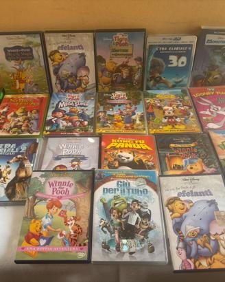 Lotto 21 dvd per bambini Disney e vari