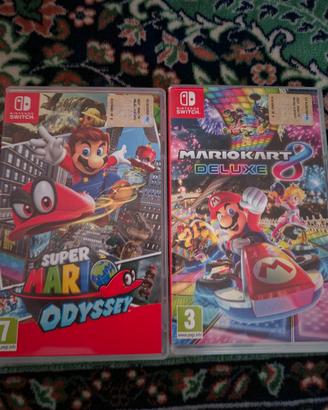 Mario odissey e Mario kart 