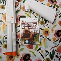 Gioco Wii + fucile all round hunter