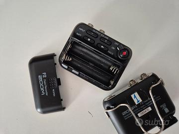 Coppia Registratori Audio Zoom F2 (32-bit float)