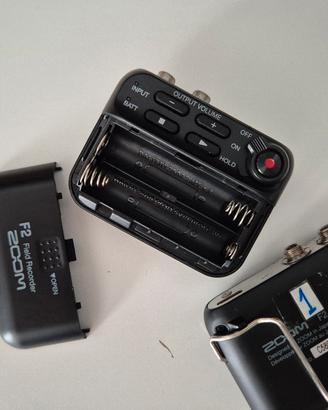 Coppia Registratori Audio Zoom F2 (32-bit float)