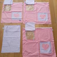 Tenda sotto letto FLEXA e copri materasso rosa