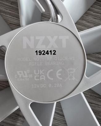 4 Ventole NZXT 120mm RF-Q12CR-W1 bianche