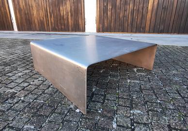 tavolino industriale design acciaio inox