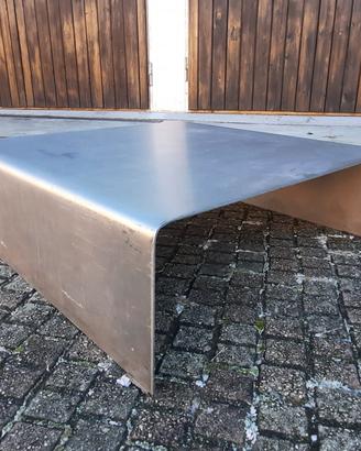 tavolino industriale design acciaio inox