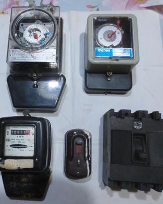 Lotto attrezzature industriali elettrico vintage