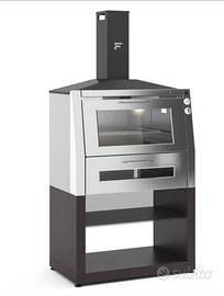FORNO PIZZA BARBECUE  A LEGNA CON BASE