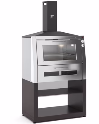 FORNO PIZZA BARBECUE  A LEGNA CON BASE