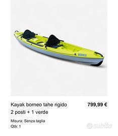 Kayak rigido 2 posti +1