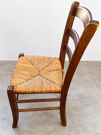 Sedia rustica in legno