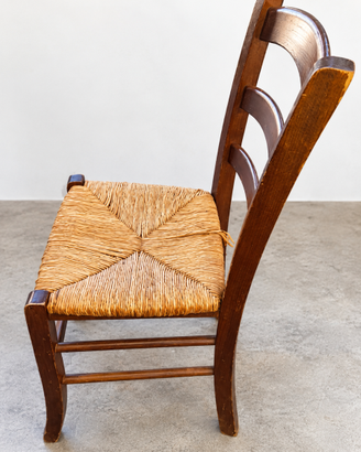 Sedia rustica in legno