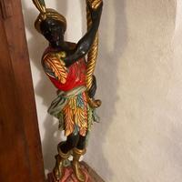 Statua lampada antica moretto veneziano