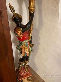 Statua lampada antica moretto veneziano