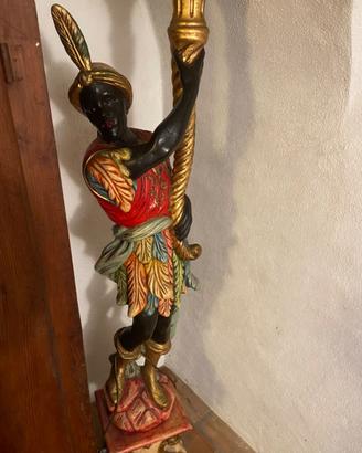 Statua lampada antica moretto veneziano