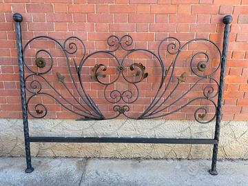 Testiera letto matrimoniale in ferro battuto