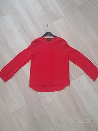 Camicia Atos Lombardini seta rossa