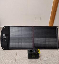 Kit Solare Portatile 60W + Power Station 88Wh
