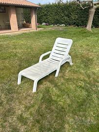 Lettino in resina da piscina/giardino