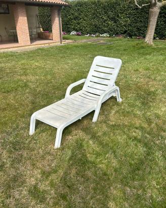 Lettino in resina da piscina/giardino