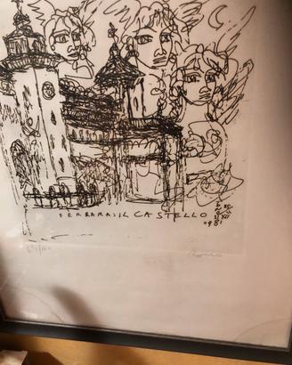 Litografia  Tono Zancanaro 1981