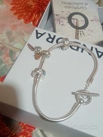 bracciale pandora chiusura T con certificato 