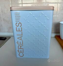Barattolo Cereali "Cereals" in Metallo