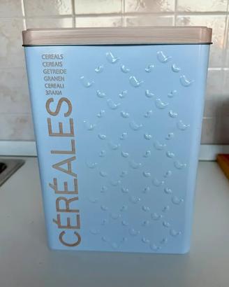 Barattolo Cereali "Cereals" in Metallo
