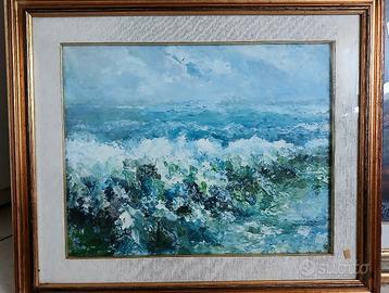 olio su tela 40x50 più cornice 