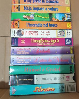 19 VHS Cartoni Animati e Fiabe Anni '90