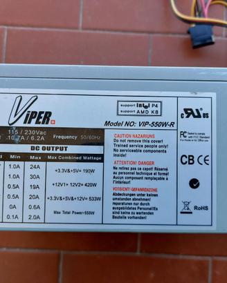ALIMENTATORE VIPER 55OW e COOLMASTER