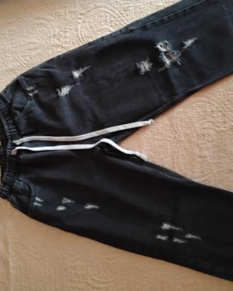 pantalone jeans con elastico 