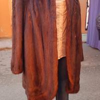 Pelliccia di visone scura anni '80