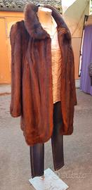 Pelliccia di visone scura anni '80