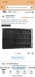 kennel acciaio pieghevole con vassoio in plastica 
