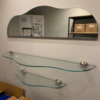 Mensole di design con specchio sopra