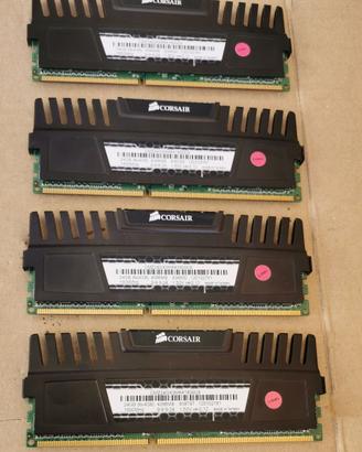 RAM DDR3 Corsair Vengeance e Kimgston da 4 GB