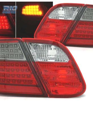 FANALI MERCEDES CLK W208 97-02 LED ROSSO AFFUMICAT