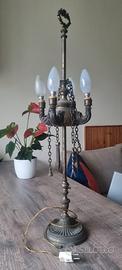  Lampada Candelabro Vintage in Ottone a 4 