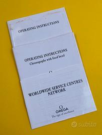 Omega Speedmaster 1861/1863 libretti anno 2000