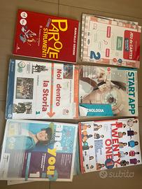 Lotto Libri Scuola Media (Gramm, Sto, Ing, Franc.)