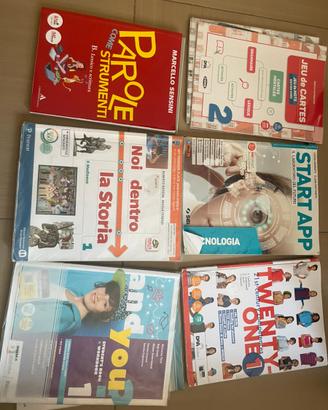 Lotto Libri Scuola Media (Gramm, Sto, Ing, Franc.)