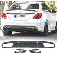 DIFFUSORE MERCEDES C W205 14-18 LOOK AMG C63 + TER